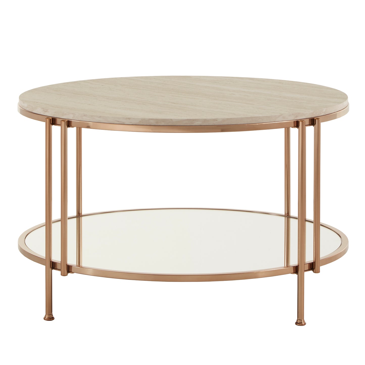 Champagne Gold Finish Coffee Table