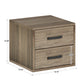 Stackable Storage Organizer - Small 2 - Drawer Cube, Grey Finish