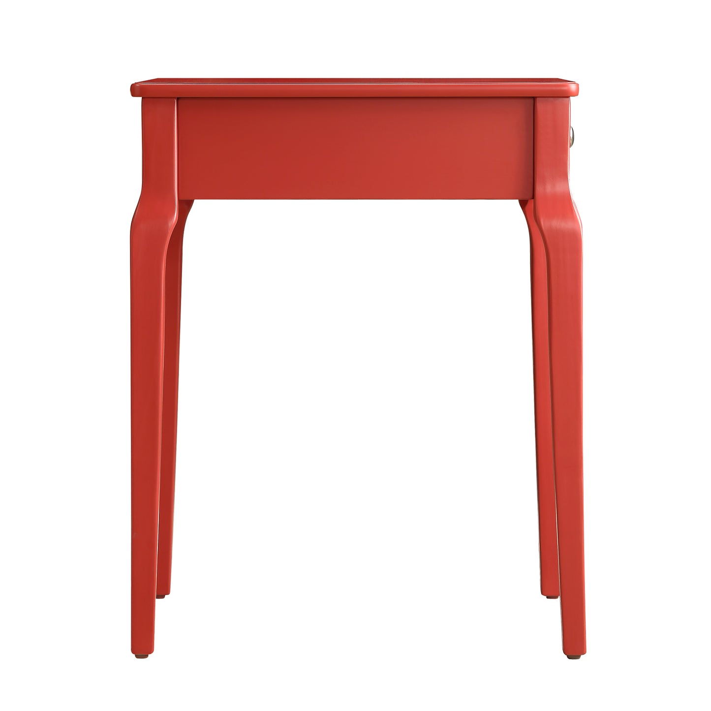 1-Drawer Wood Side Table - Red