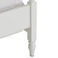 Metal Spool Bed - White, Queen (Queen Size)
