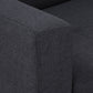 Full 80‚Äù Wide Tufted Fabric Convertible Futon - Blue