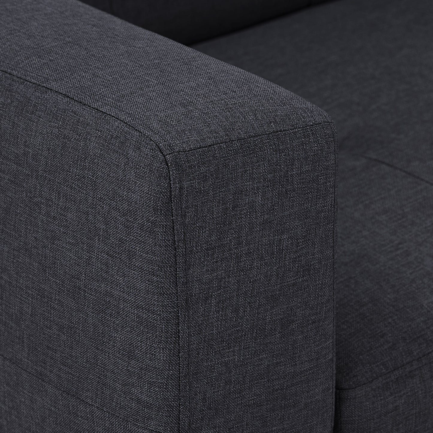 Full 80‚Äù Wide Tufted Fabric Convertible Futon - Blue