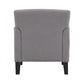 Modern Accent Chair - Grey Linen