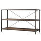 Industrial Rustic Pipe Frame TV Stand Console Table