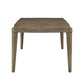 Antique Taupe Wood Extending Dining Table
