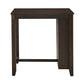 Wood Counter Height Dining Table with Charging Station - Dark Cherry Finish
