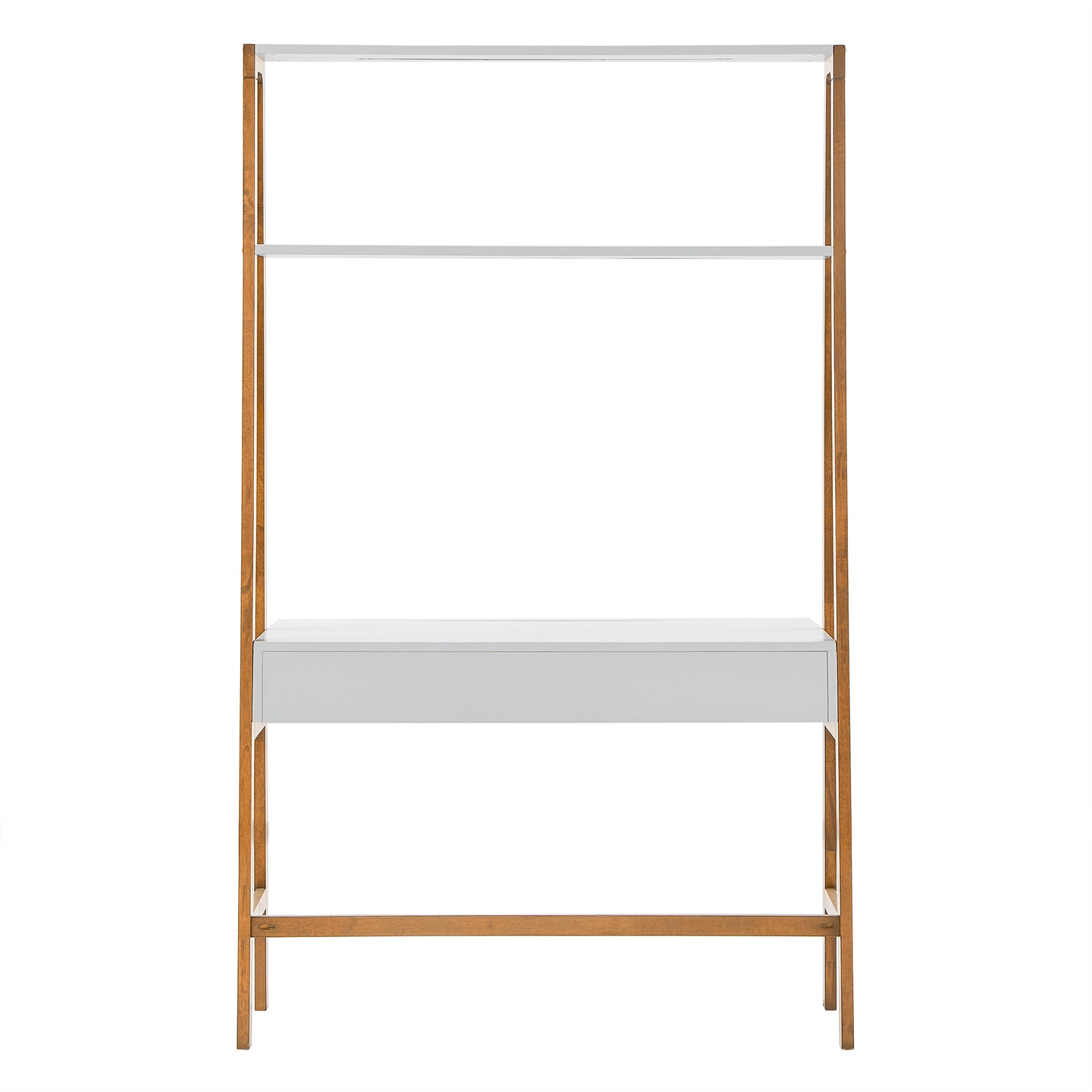 46" Wide Leaning/Ladder Desk - White