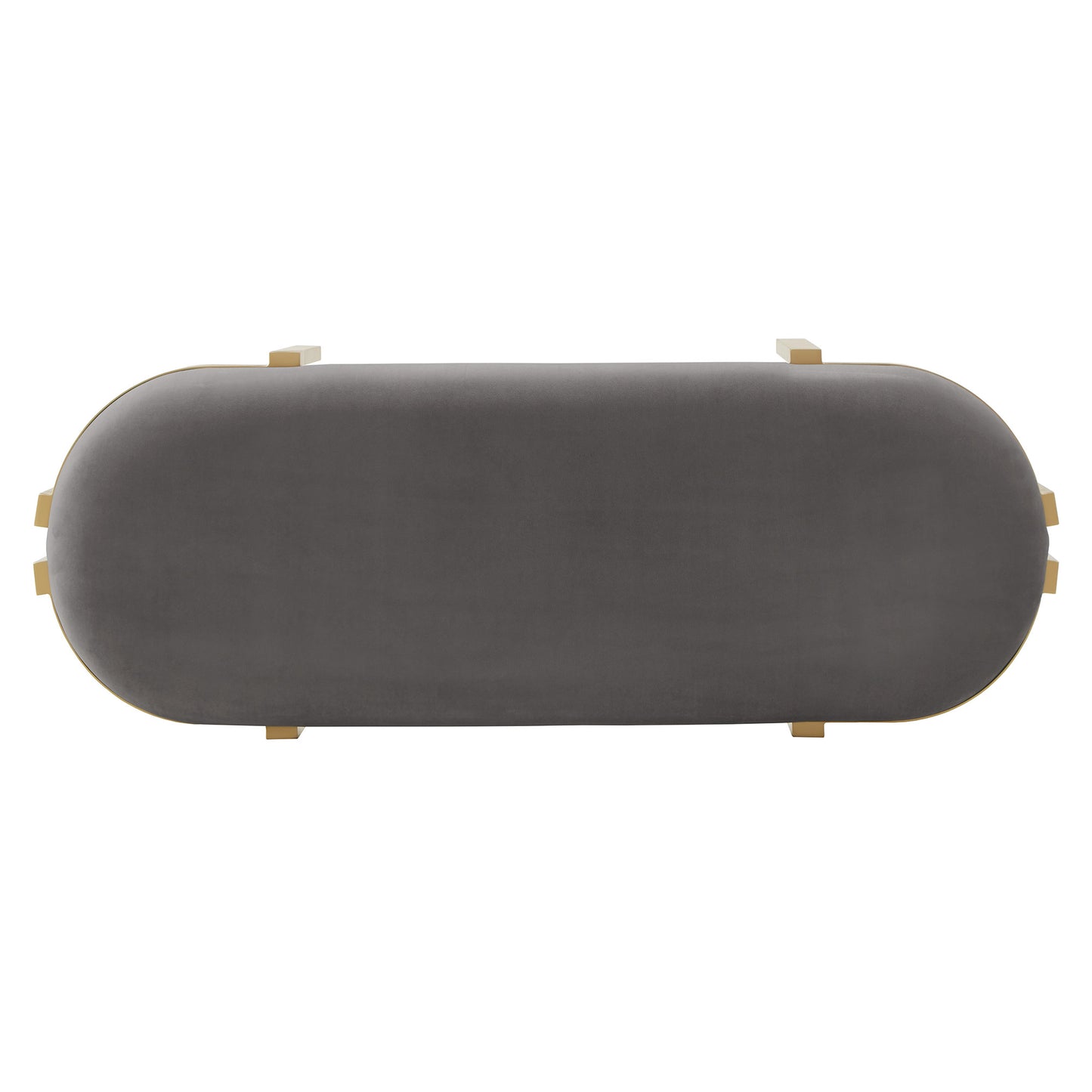 Upholstered Bench - Grey Velvet