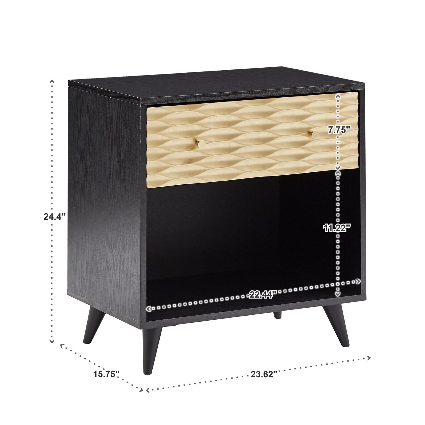 Two-Tone 1-Drawer End Table
