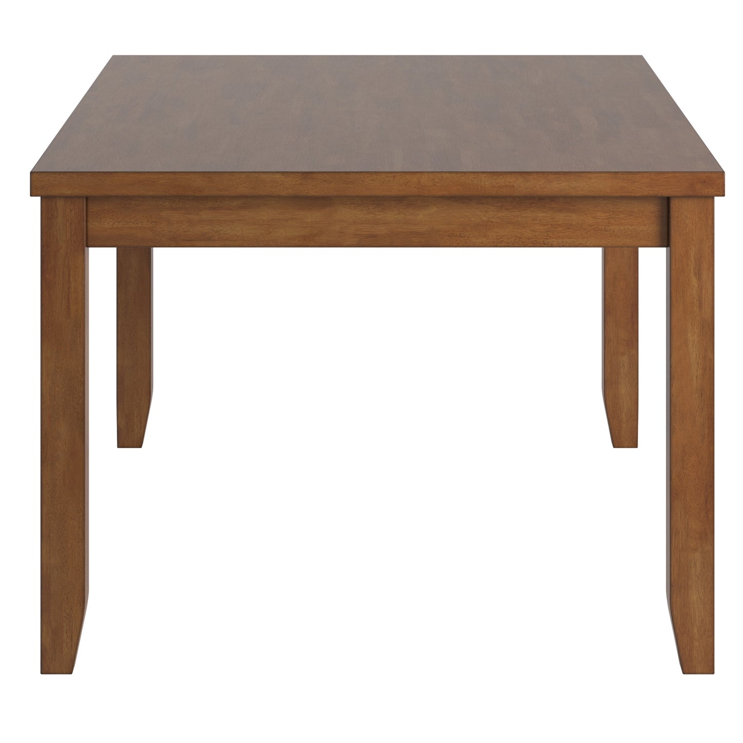 Solid Wood Rectangular Dining Table with Two Drawers - Oak Finish