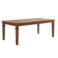 Solid Wood 64-82" Extendable Dining Table - Oak Finish