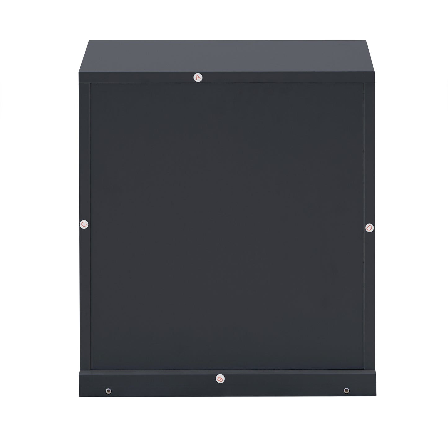 Modular Stacking Storage Bins - Charcoal Black, 1 Box with Drawer