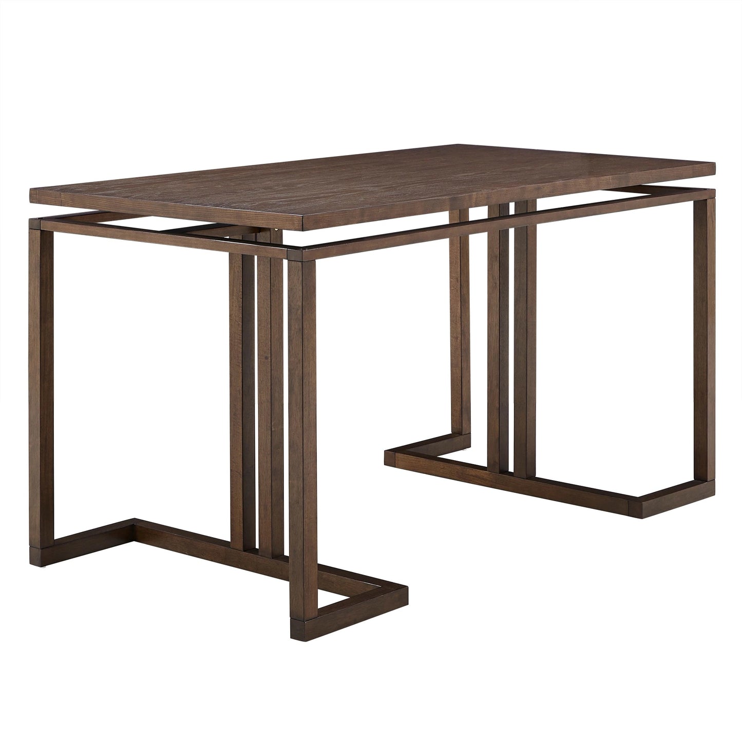 Rectangular Counter Height Dining Table - With Two Storage Cabinets