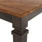 Solid Wood Extendable Counter Height Dining Table - Antique Black