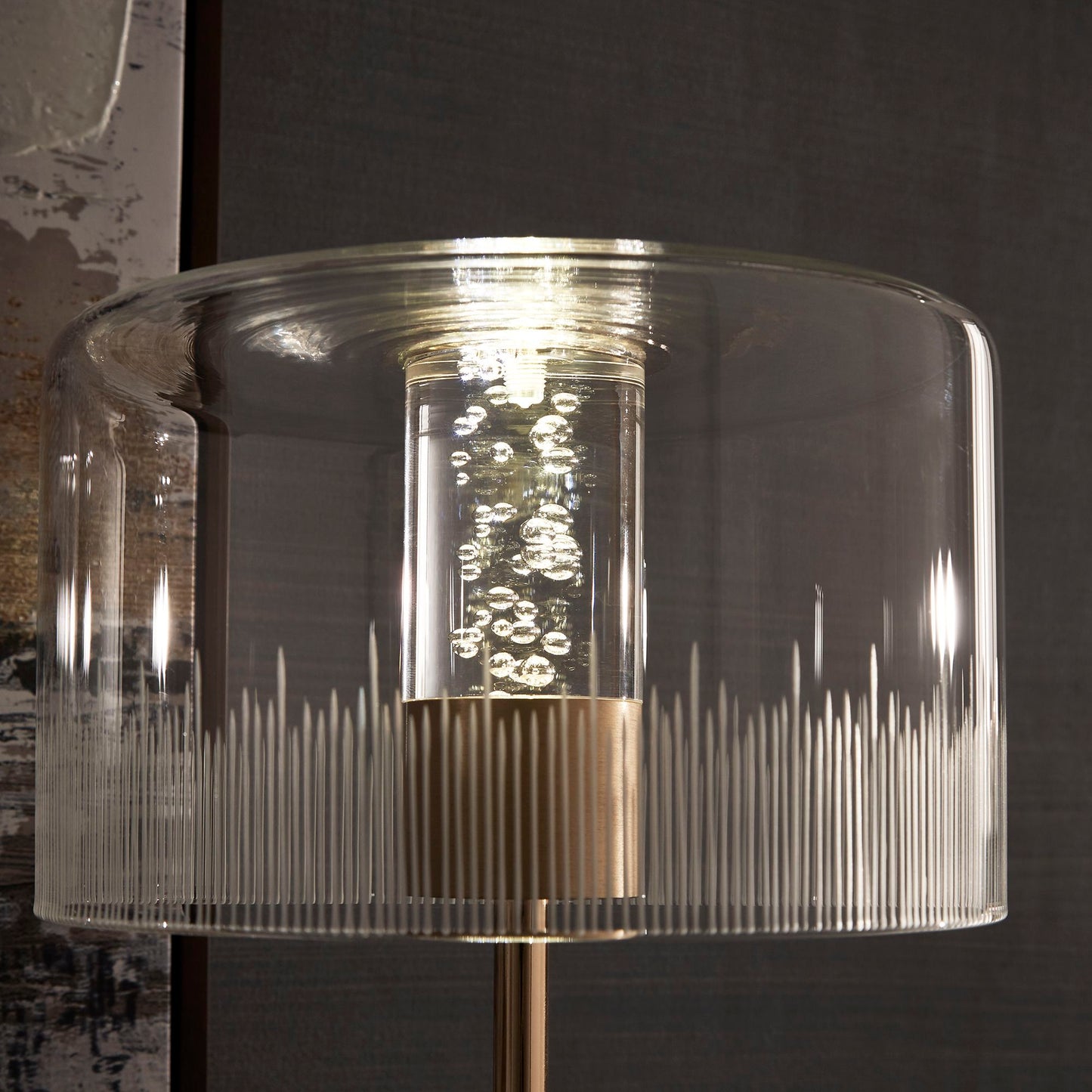 Gold Finish Metal Table Lamp