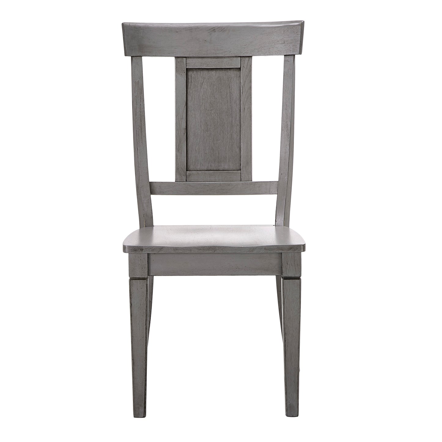 Panel Back Wood Dining Chairs (Set of 2) - Antique Grey
