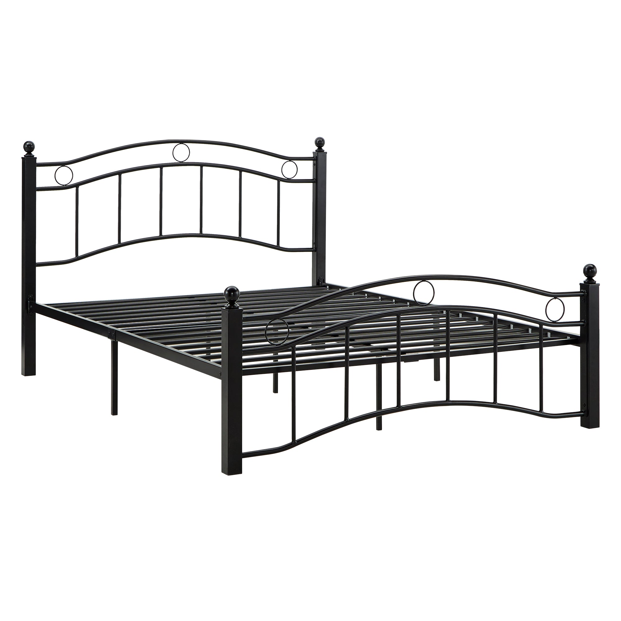 Local Pickup Only - Metal Platform Bed - Black Metal, Full Size